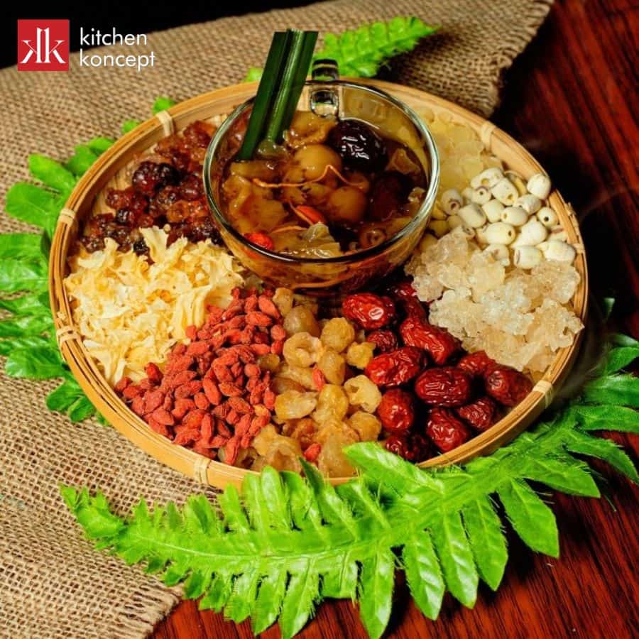 Một set nguyên liệu nấu chè dưỡng nhan