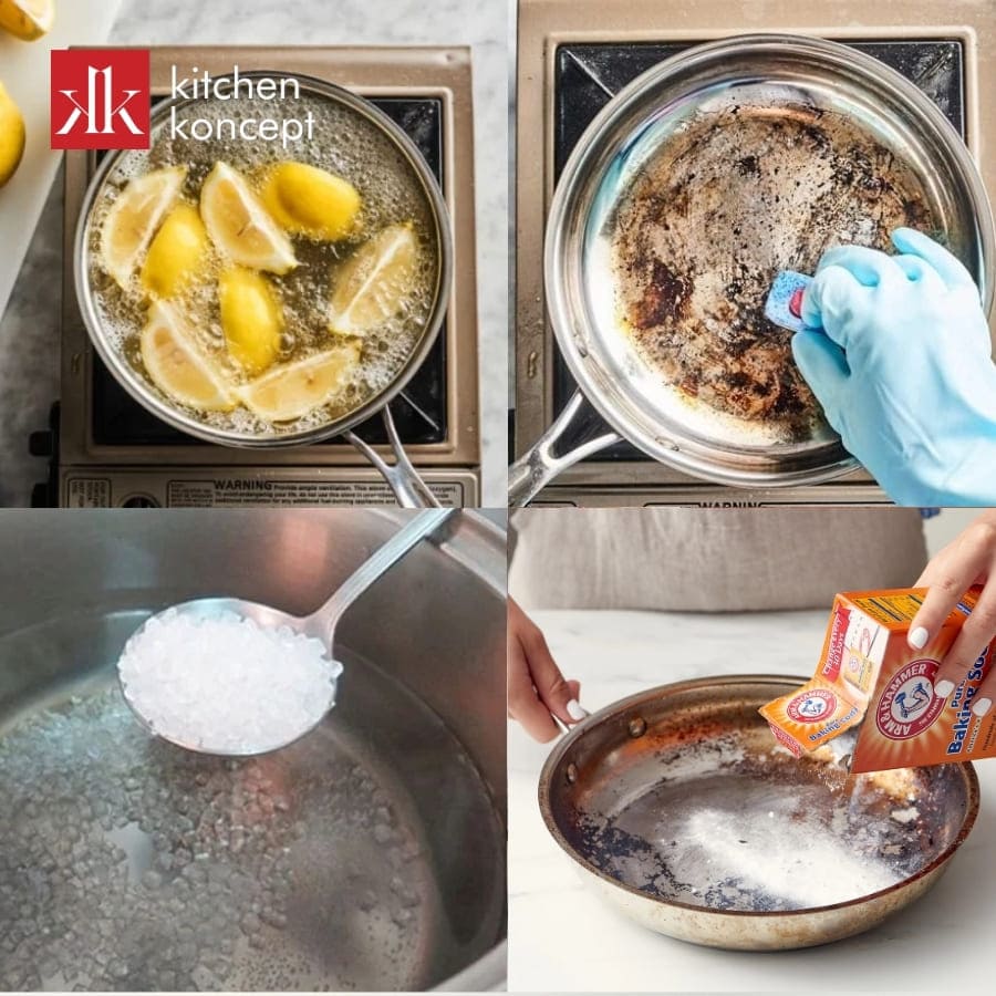 Một số cách xử lý khi chảo inox chống dính bị cháy