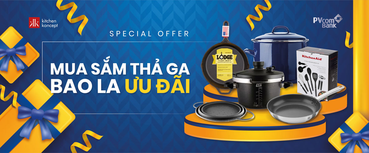 Mua sắm tại Kitchen Koncept cùng thẻ thanh toán PVCOMBANK
