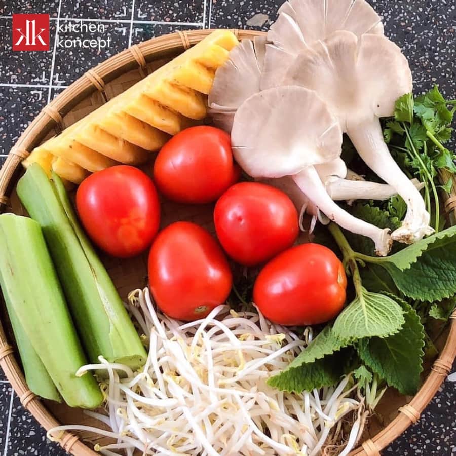 Nguyên liệu nấu canh chua chay