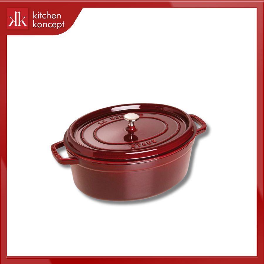 Nồi Oval STAUB màu đỏ lựu