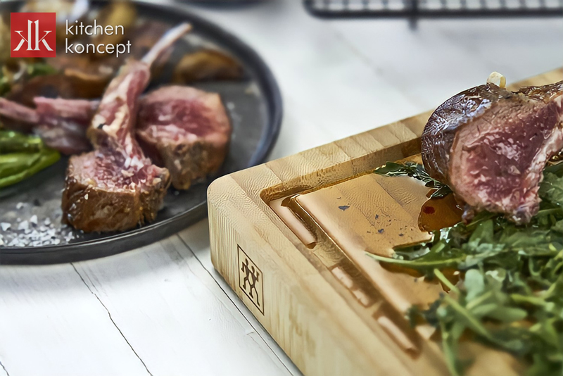 Thớt gỗ Zwilling với thiết kế đơn giản