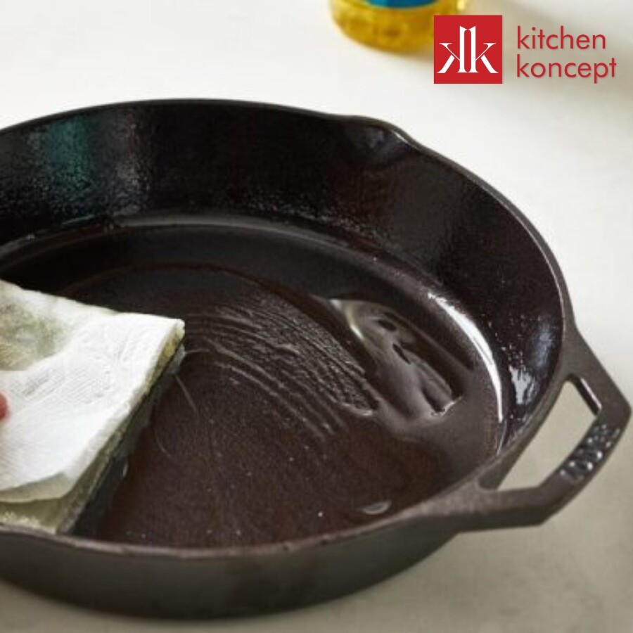 Tôi dầu cho chảo gang thường xuyên