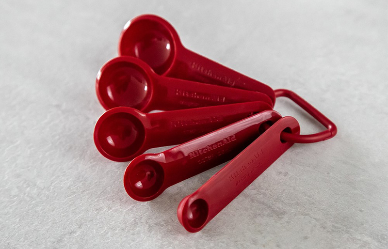 KitchenAid - Bộ muỗng đong định lượng màu đỏ - 5 cái