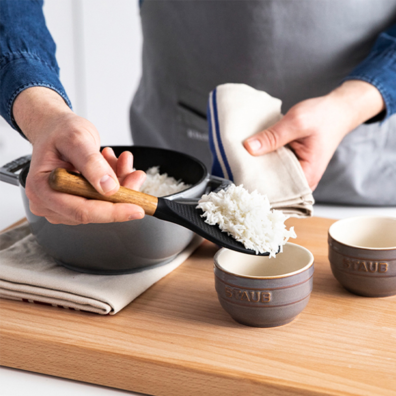 Staub - Muỗng múc cơm silicon màu đen - 22cm
