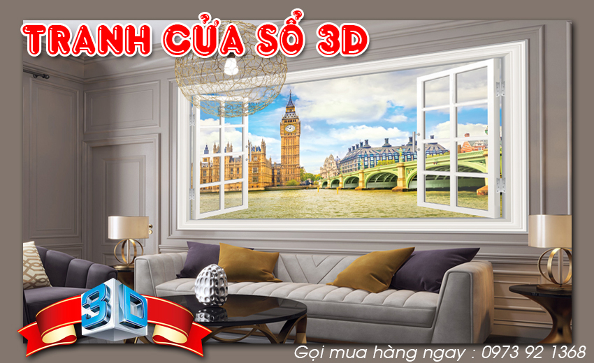 Tranh cửa sổ 3D