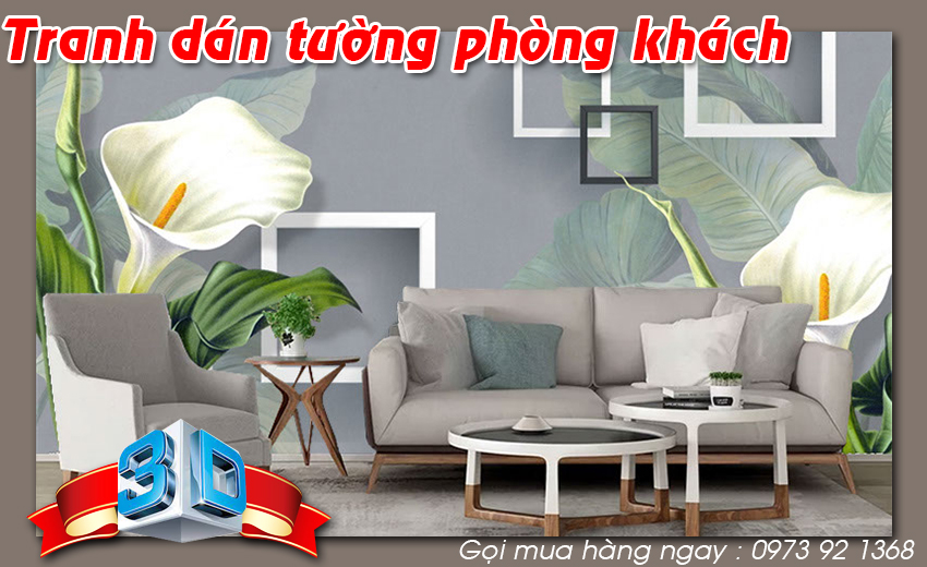 Tranh dán tường 3D