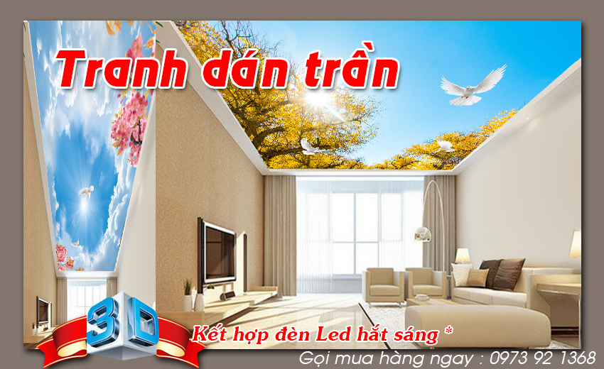 Tranh dán tường 3D