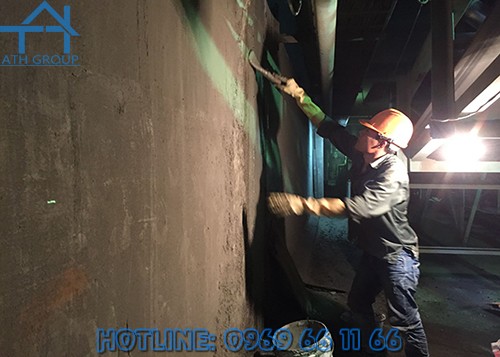 Vữa chống thấm ngược Compact RP 500 chịu được áp lực cao, rất thích hợp chống thấm ngược tầng hầm, các công trình ngầm