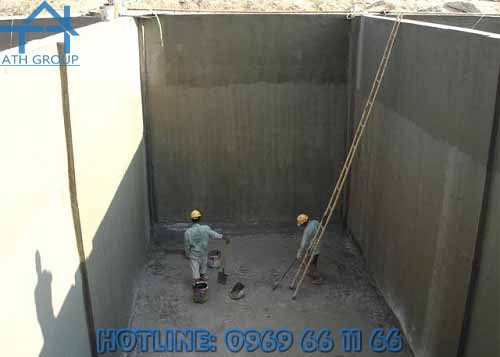 INCONCEM còn được dùng chống thấm cho các hạng mục chịu xâm thực của nước bề mặt thấm xuống