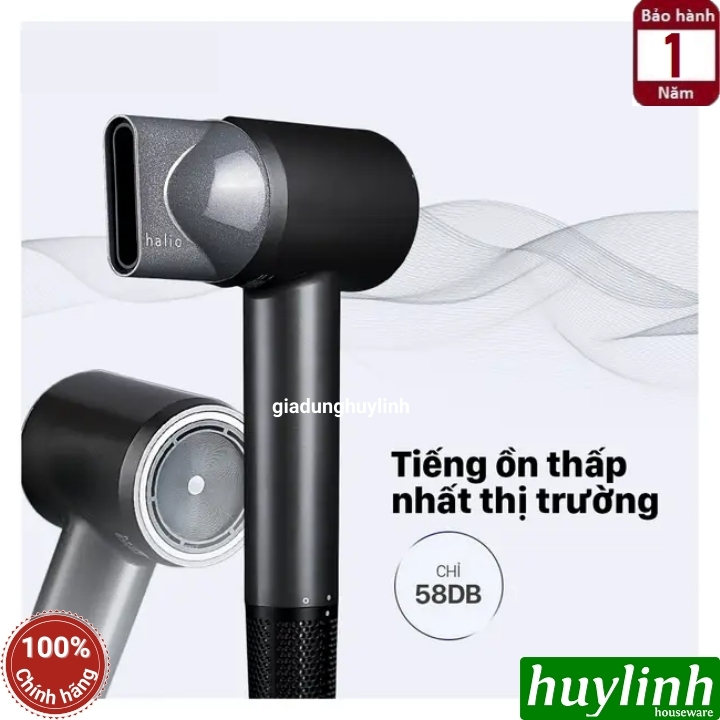 Máy sấy tóc ion âm Halio Hypersonic Hair Dryer - Hàng chính hãng 5