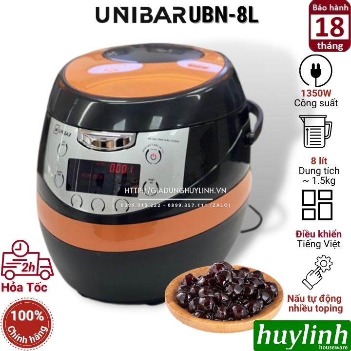 Nồi nấu trân châu tự động đa năng Unibar UBN-8L - 8 lít (1.5 kg trân châu)