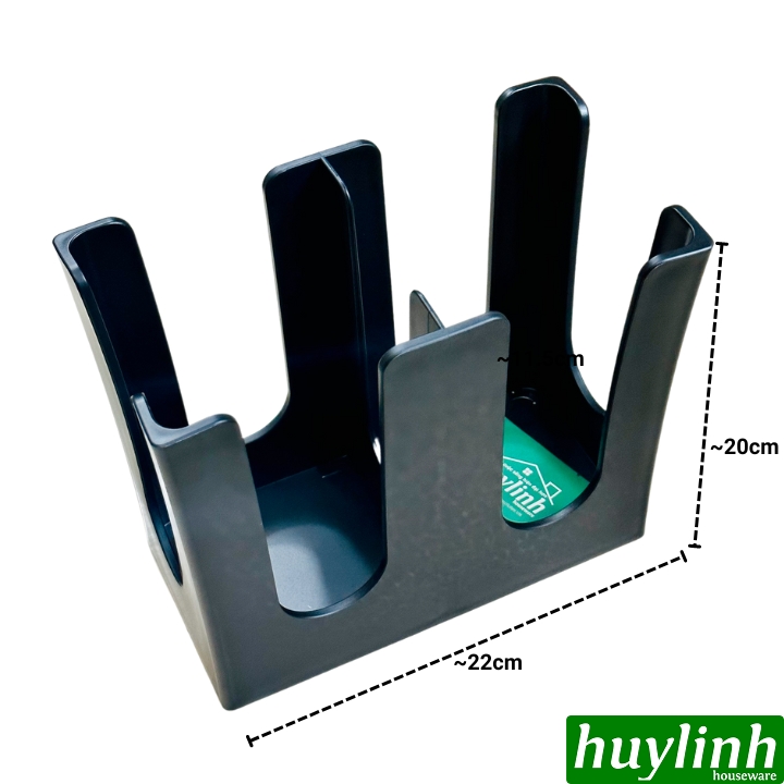 Khay úp cốc 2 ngăn đứng thẳng - Kệ úp cốc bằng nhựa PP