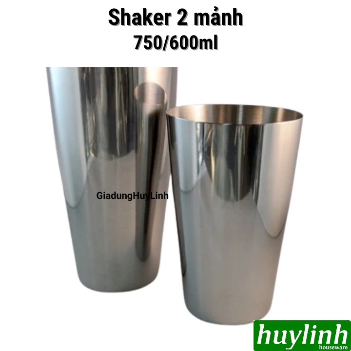 Boston - Shaker 2 mảnh 750/600 ml - inox