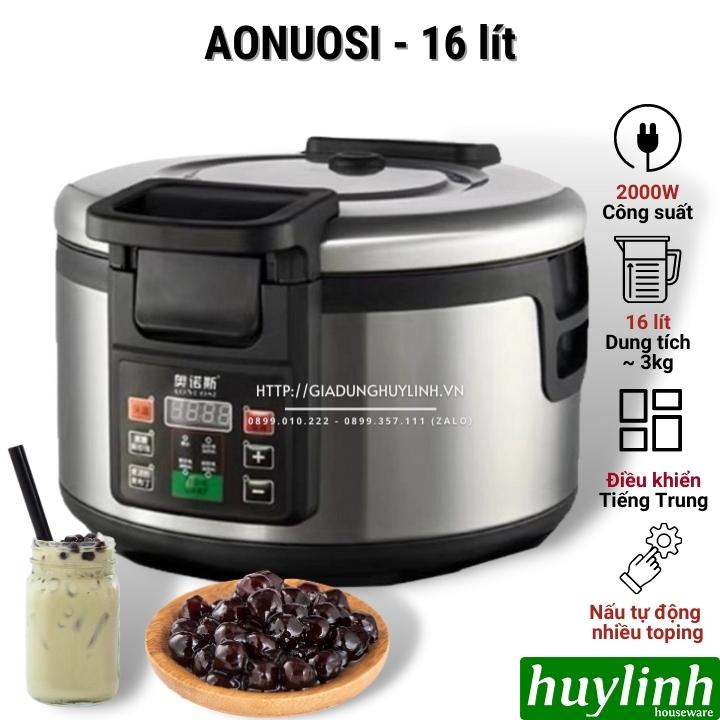 Nồi nấu trân châu tự động Aonuosi - Dung tích 16 lít - 3kg trân châu