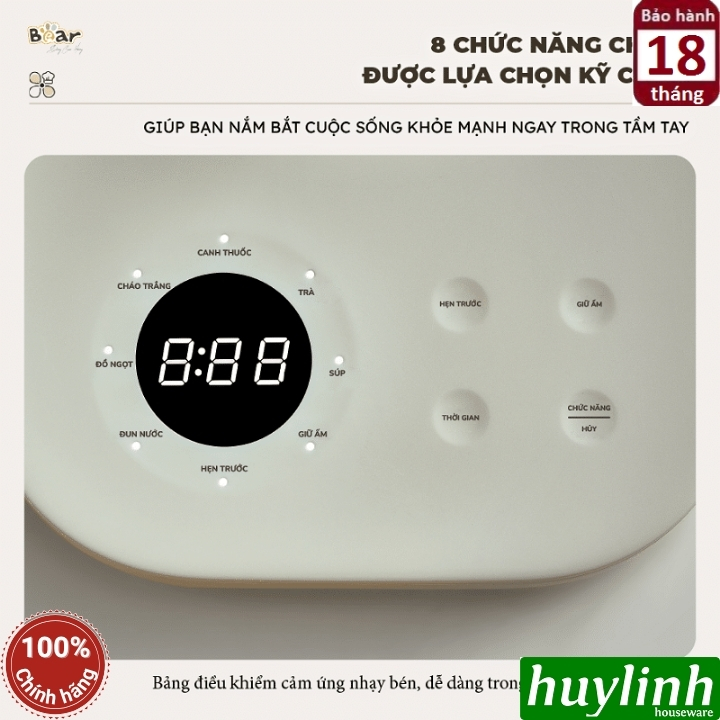 Bình pha trà giữ nhiệt Bear SB-PT15K (1.5L) 7