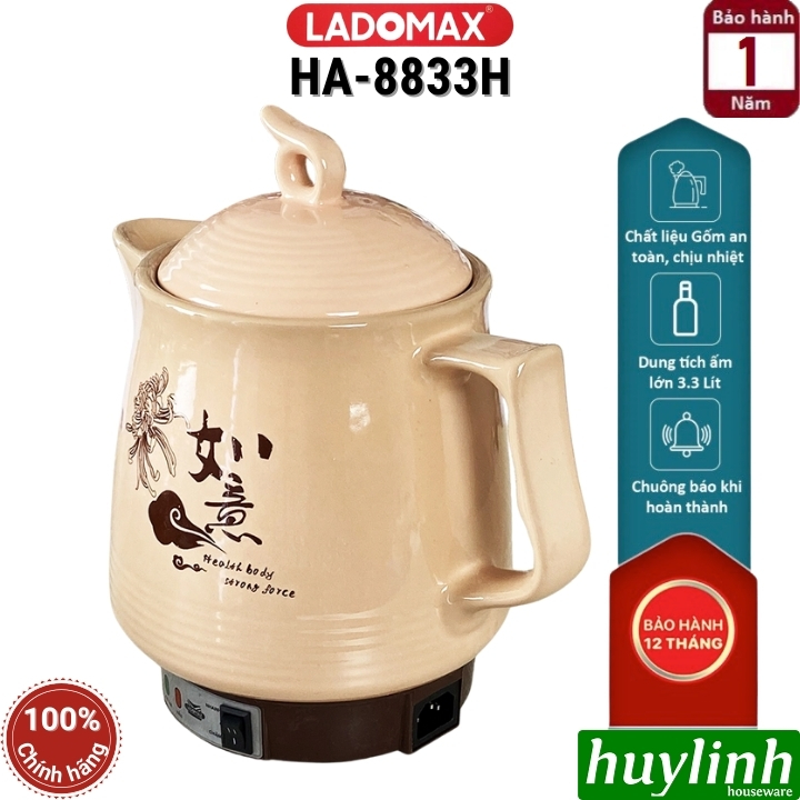 Ấm sắc thuốc điện Ladomax HA-8833H