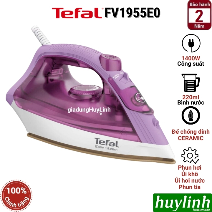 Bàn là - ủi hơi nước Tefal Easy Steam FV1955E0 - 1400W