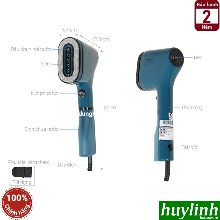 Bàn ủi hơi nước cầm tay Tefal Pure POP (DT2020E1 – DT2024E1 – DT2022E1 – DT2026E1) - 1300W 2