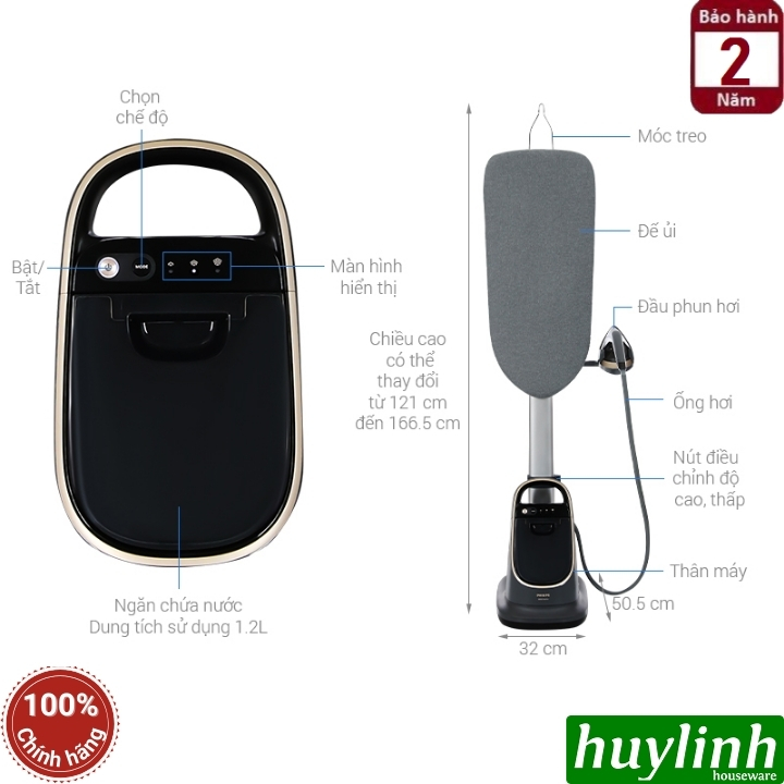 Bàn ủi hơi nước dạng đứng Philips AIS8540/80 - 2400W - Series 8500 2