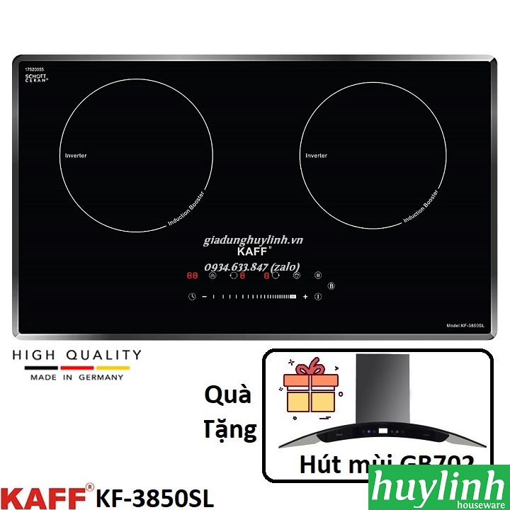 Bếp từ đôi Kaff KF-3850SL - made in Germany