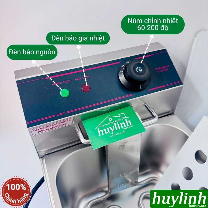 Bản quốc Tế - Bếp chiên nhúng ngập dầu Eton ZL1 - dung tích 6 lít - 2500W 4