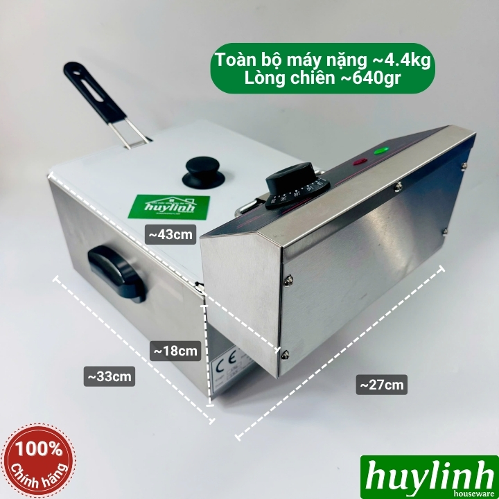 Bản quốc Tế - Bếp chiên nhúng ngập dầu Eton ZL1 - dung tích 6 lít - 2500W