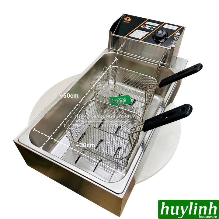 Bếp chiên nhúng đơn ngập dầu Sunny SN01S - Dung tích 12 lít - 2 rổ chiên 2