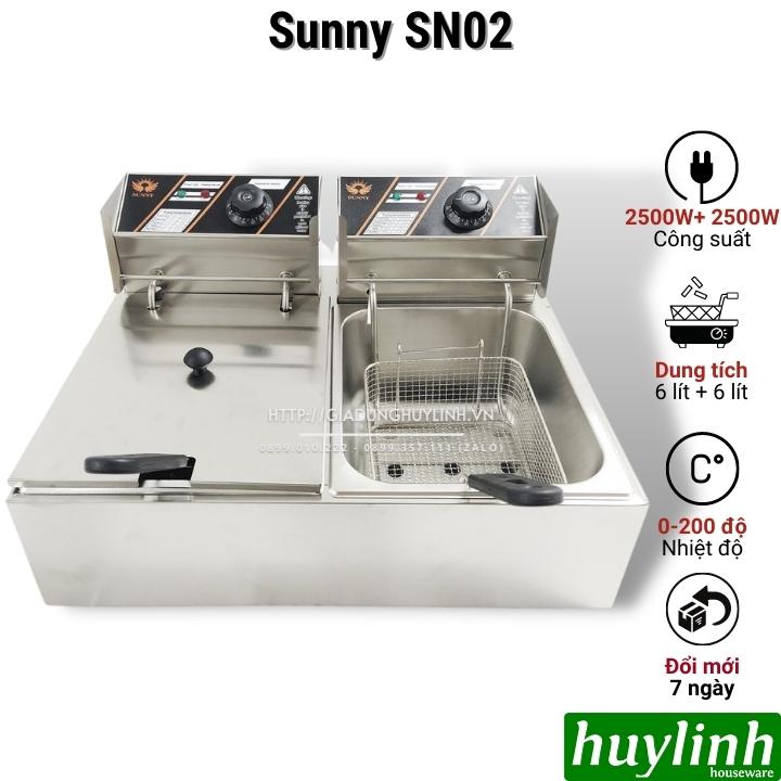 Bếp chiên nhúng đôi Sunny SN02