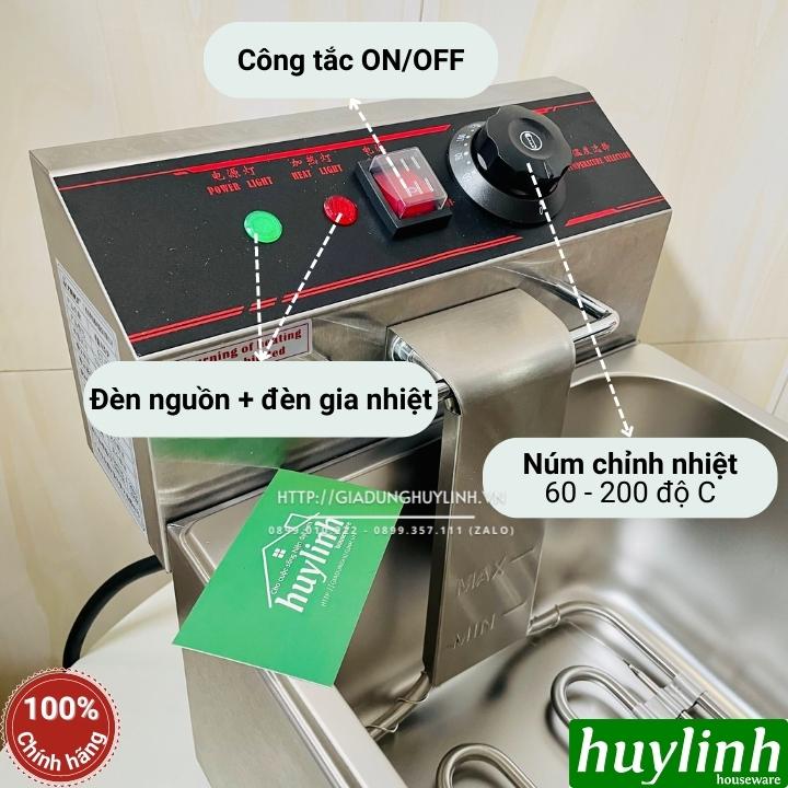 Bếp chiên nhúng đơn ngập dầu ETON ET-ZL1 - 6 lít - Hàng chính hãng 