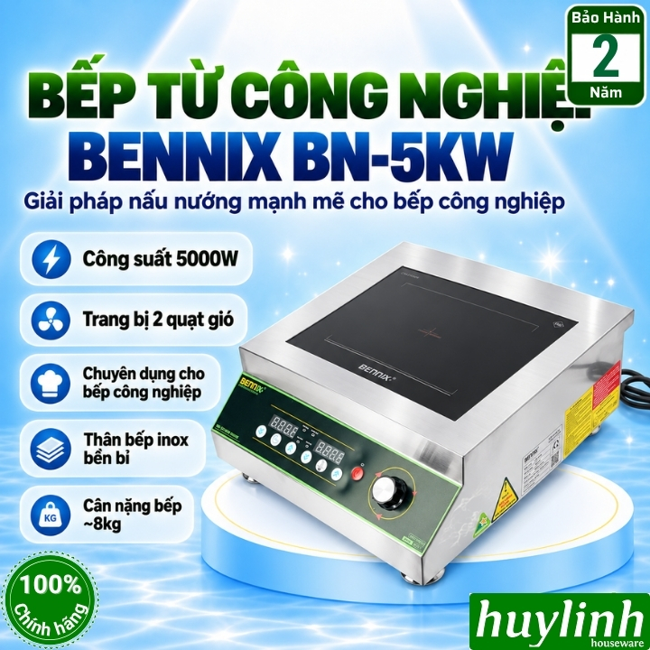 Bếp điện từ công nghiệp Bennix BN-5KW