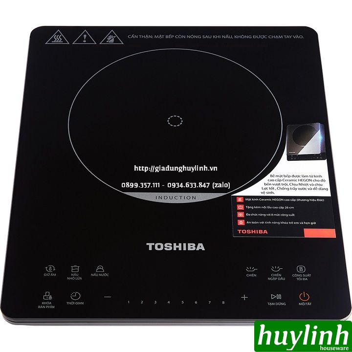 Bếp điện từ đơn Toshiba IC-20S3PV - 2000W - Tặng nồi lẩu 2