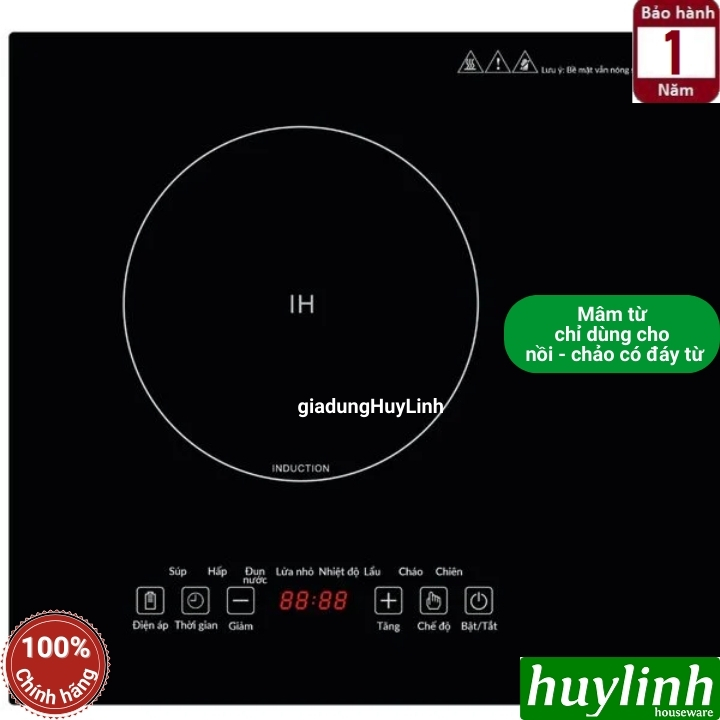 Bếp đôi điện từ - hồng ngoại Perfect PF-BD2889 2