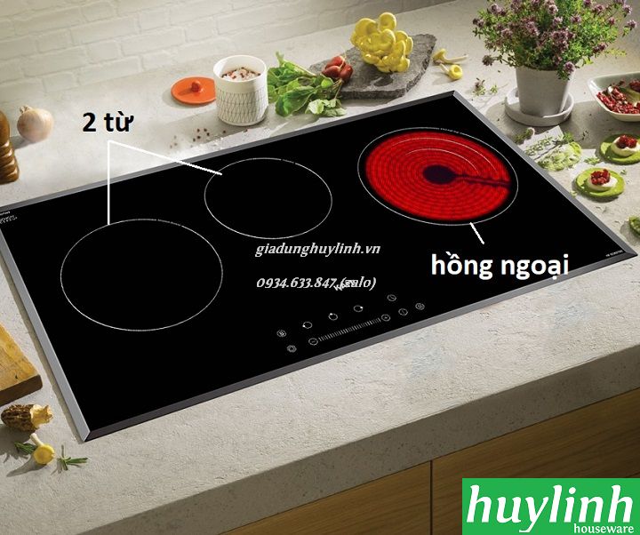 Bếp điện từ hồng ngoại Kaff KF-IC5801SB (2 Từ 1 Hồng Ngoại) 3