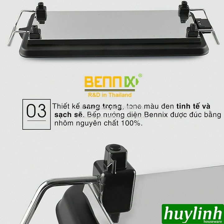 Bếp - vỉ nướng điện Bennix BN-11ELG - 1500W 4