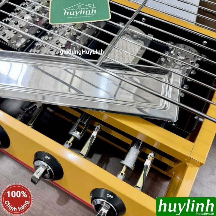 Bếp nướng gas 4 đầu đốt Eton ET-K222 - cỡ nhỏ 6