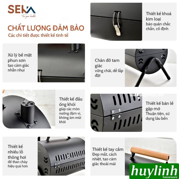 Bếp nướng than hoa Seka SK3640 - phù hợp cho picnic, dã ngoại, gia đình 6