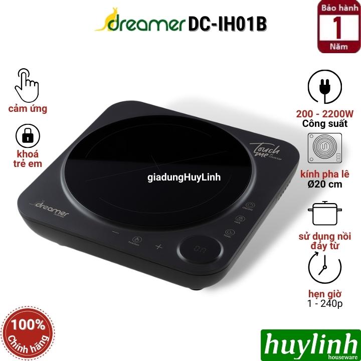 Bếp điện từ đơn Dreamer DC-IH01B - 2200W - Tặng nồi lẩu [Hết 31-12] 2