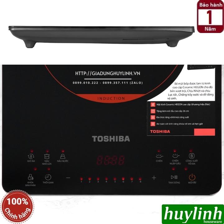 Bếp điện từ đơn Toshiba IC-20S1PV - 2000W - Tặng nồi lẩu 4