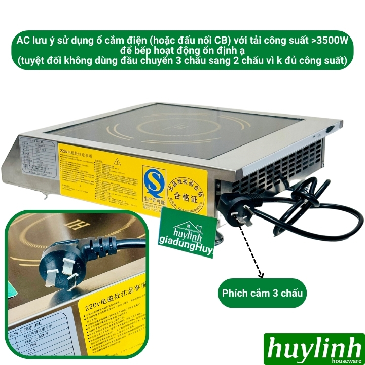 Bếp điện từ đơn công nghiệp FEST 3500W - Phù hợp cho quán - nhà hàng - khách sạn 2