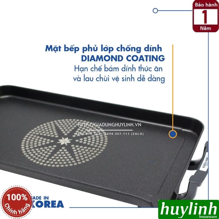 Bếp - vỉ nướng điện Hàn Quốc Korea King KGS-253 3