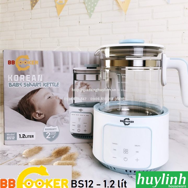 Bình đun nước pha sữa cho bé BBcooker BS12 - 1.2 lít