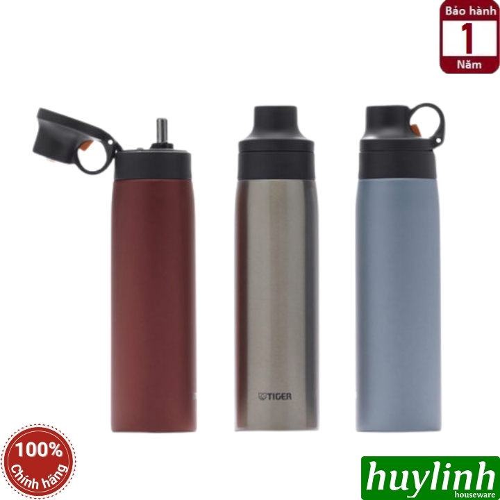 Bình giữ nhiệt lạnh cao cấp Tiger MCS-A050 - 500ml - nắp bật có ống hút - Sản xuất tại Việt Nam