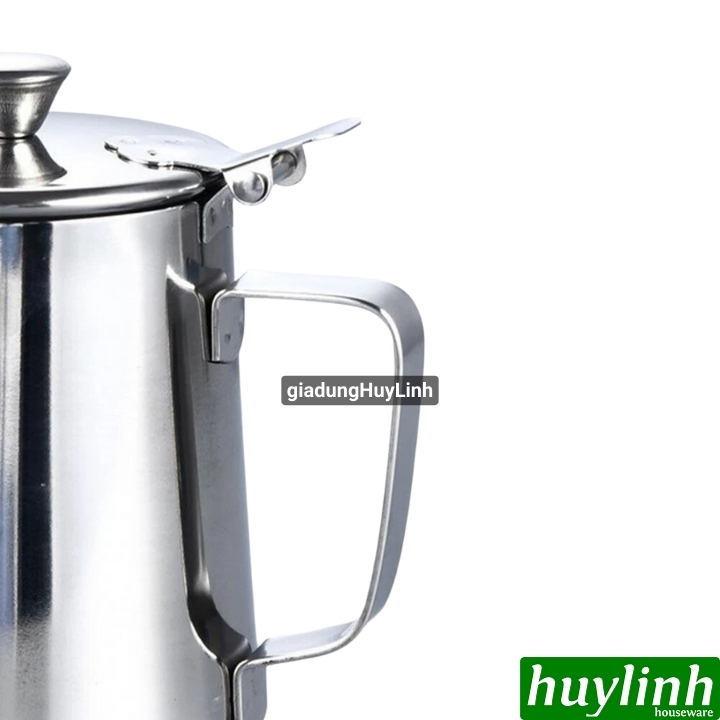 Bình đựng nước - ấm rót nước inox có vòi ngắn có nắp - 1 lít - 1.5 lít - 2 lít 3