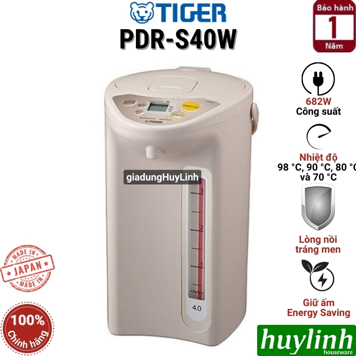 Bình thủy điện Nhật Bản Tiger PDR-S30W/S40W (Dung tích 3 lít - 4 lít) 2