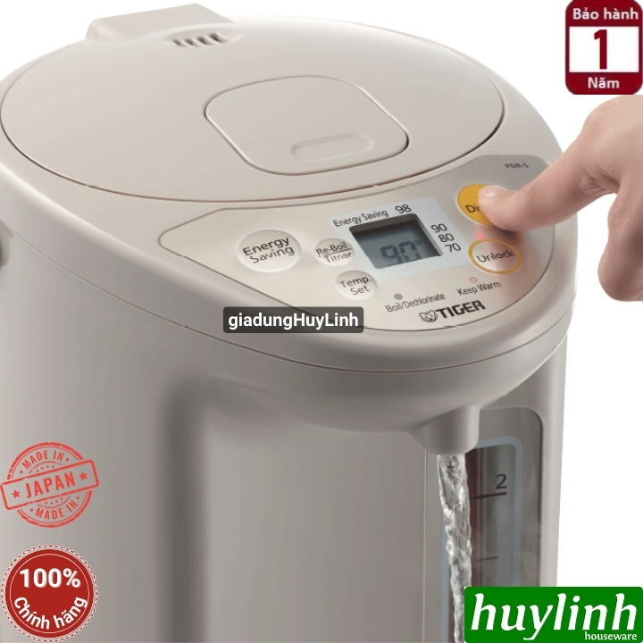 Bình thủy điện Nhật Bản Tiger PDR-S30W/S40W (Dung tích 3 lít - 4 lít) 5