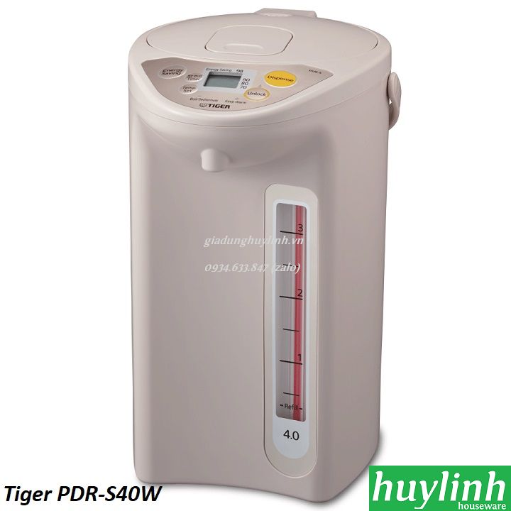 Bình thủy điện Tiger PDR-S40W - 4 lít