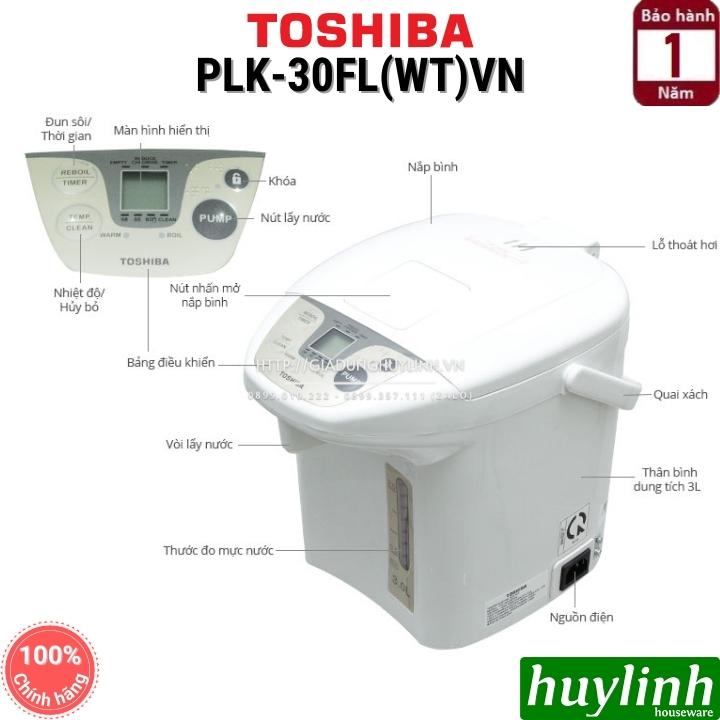 Bình thủy điện Toshiba PLK-30FL(WT)VN - 3 lít - Thái Lan 2