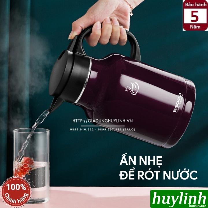 Bình thuỷ pha trà giữ nhiệt nóng lạnh 2Good B16 - 1.8 - 2.2 lít - Đổi mới 5 năm 5