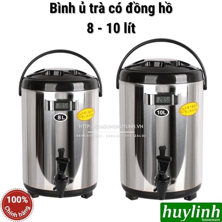 Bình giữ nhiệt ủ trà sữa 8 - 10 lít - có đồng hồ